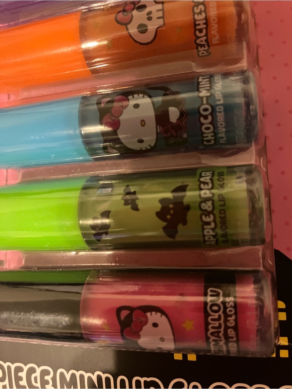 Sanrio Hello Kitty Pink Lip Gloss Set 6 wicked flavors - Picture 4 of 9